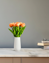 Artificial Tulip Flower Sticks (5 Sticks, 50 cm, Beige)